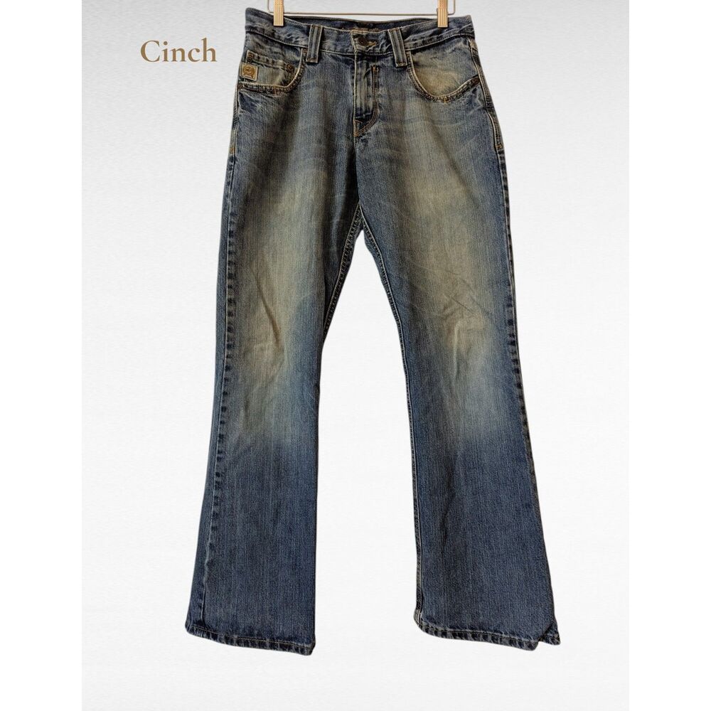 Cinch Men's Carter Relaxed Fit Boot Cut Denim Jean  Sz 29x32